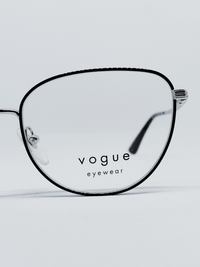 Armação Feminina Vogue VO 4229 Oval Preto e Prata - foto 5