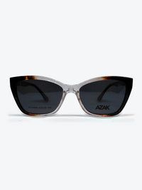 Armação Feminina AZAK PZ10093 Gatinho Tartaruga e Transparente com Clip-on - foto 5