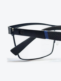 Armação Masculina 6531 Retangular Preto e Azul com Clip-on - foto 5