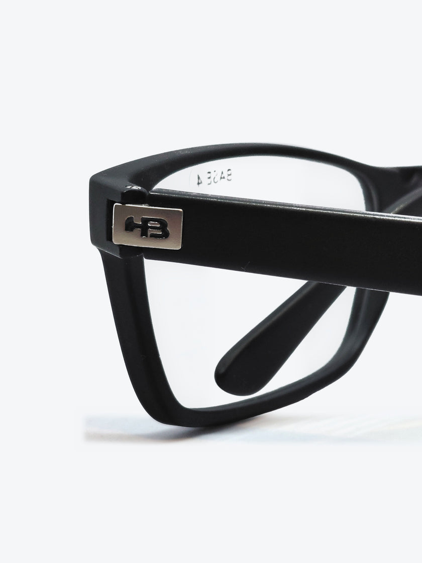 Armação Masculina HB M.0428 Retangular Preto com Clip-on - foto 5