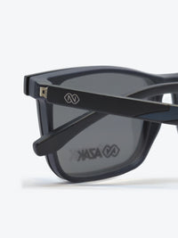 Armação Masculina AZAK W2663 Retangular Preto e Azul com Clip-on - foto 5