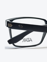 Armação Masculina AZAK PZ2289 Retangular Preto com Clip-on - foto 5
