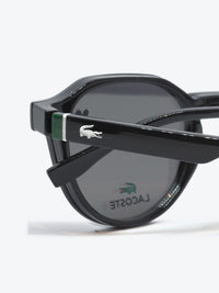 Armação Masculina Lacoste L4008 Geométrica ou Sextavada Preto com Clip-on - foto 5