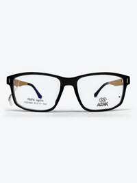 Armação Masculina AZAK PZ2066 Retangular Cinza e Madeira com Clip-on - foto 6