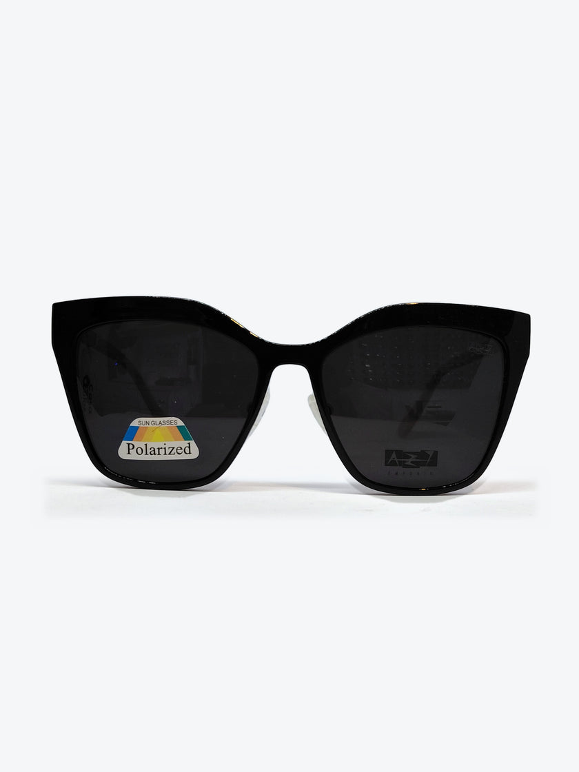 Armação Feminina AZAK HR-C609 Gatinho Preto e Dourado com Clip-on - foto 6