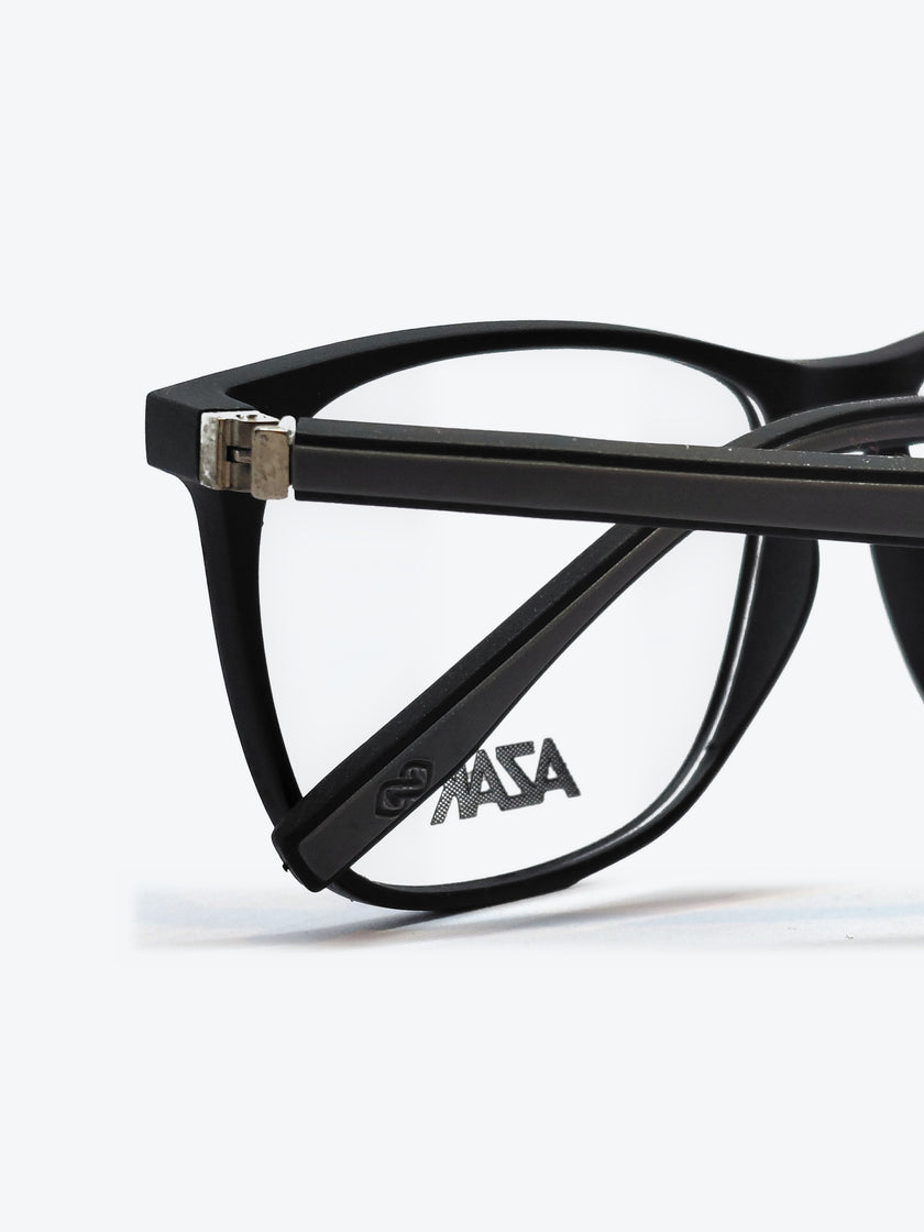 Armação Masculina AZAK OM5035 Retangular Preto com Clip-on - foto 6