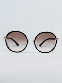 Óculos de Sol Vogue VO 5384-SB Redonda Rosé Translúcido e Marrom - foto 1