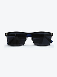 Armação Masculina 6531 Retangular Preto e Azul com Clip-on - foto 7