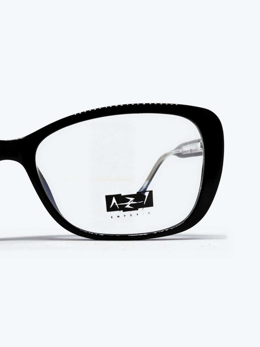 Armação Feminina AZAK PZ10026 Oval Preto com Clip-on - foto 7