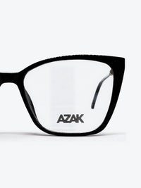 Armação Feminina AZAK HR-TA508 Gatinho Preto com Clip-on - foto 7