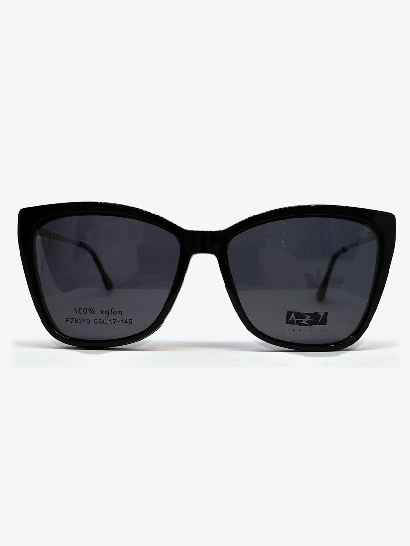 Armação Feminina AZAK PZ8270 Gatinho Preto e Dourado com Clip-on - foto 7