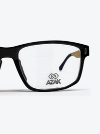 Armação Masculina AZAK PZ2066 Retangular Cinza e Madeira com Clip-on - foto 7