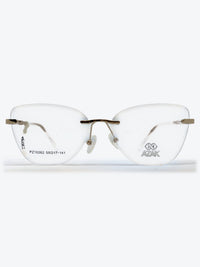 Armação Feminina AZAK PZ10262 Sem Aro Dourado e Transparente com Clip-on - foto 7
