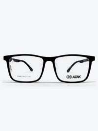 Armação Masculina AZAK W2663 Retangular Preto com Clip-on - foto 7