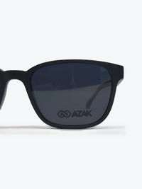 Armação Masculina AZAK T621 C2M Retangular Preto e Cinza com Clip-on - foto 7