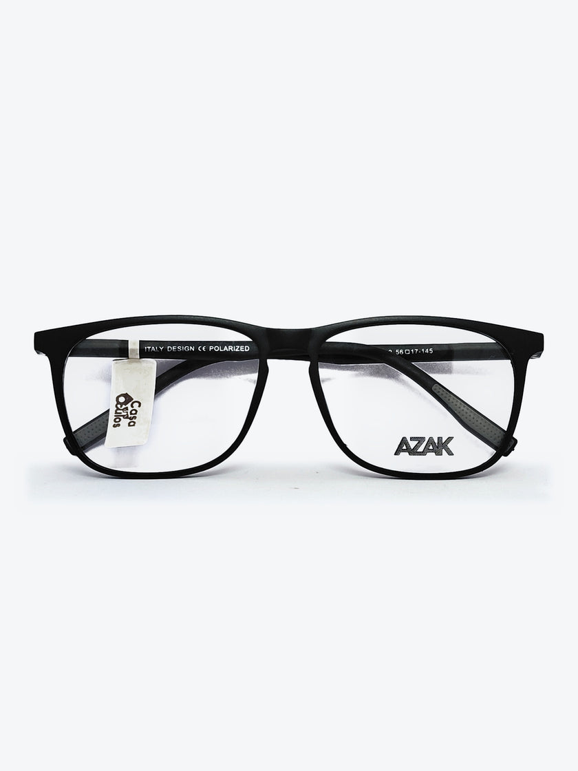 Armação Masculina AZAK OM5035 Retangular Preto com Clip-on - foto 7