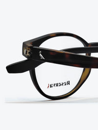 Armação Masculina Reserva RSV2621 Redonda Preto e Amarelo Tartaruga com Clip-on - foto 7