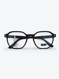 Armação Masculina AZAK PZ2291 Geométrica ou Sextavada Preto com Clip-on - foto 7