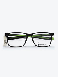 Armação Masculina 97721 Retangular Preto e Verde com Clip-on - foto 7