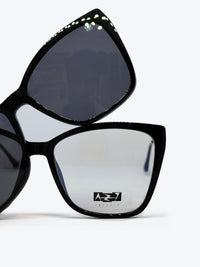 Armação Feminina AZAK PZ8270 Gatinho Preto e Dourado com Clip-on - foto 8