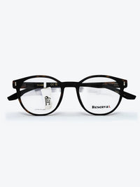 Armação Masculina Reserva RSV2621 Redonda Preto e Amarelo Tartaruga com Clip-on - foto 8