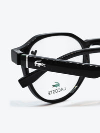 Armação Masculina Lacoste L4008 Geométrica ou Sextavada Preto com Clip-on - foto 8