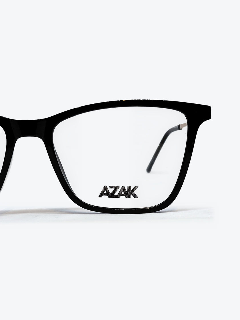 Armação Feminina AZAK 5019 Gatinho Preto e Dourado com Clip-on - foto 8