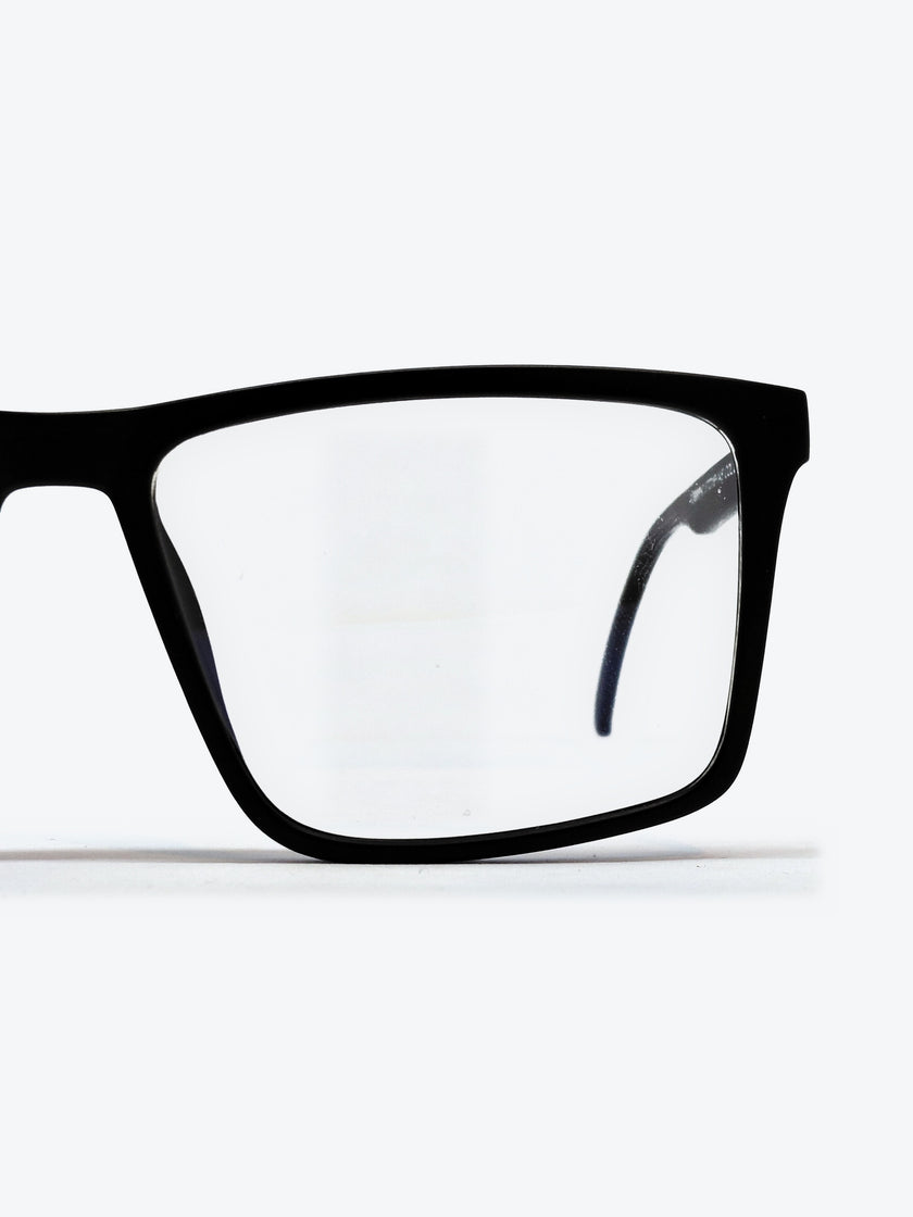 Armação Masculina PZ8266 Retangular Preto com Clip-on - foto 8