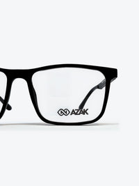 Armação Masculina AZAK W2663 Retangular Preto com Clip-on - foto 8