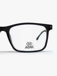 Armação Masculina AZAK W2669 Retangular Preto com Clip-on - foto 8