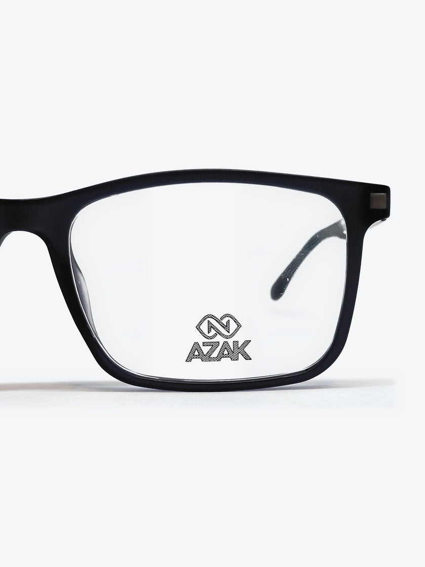 Armação Masculina AZAK W2669 Retangular Preto com Clip-on - foto 8