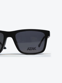 Armação Masculina AZAK PZ10217 Retangular Preto e Marrom Escuro com Clip-on - foto 8