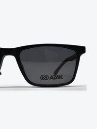 Armação Masculina AZAK W2668 Retangular Preto com Clip-on - foto 8