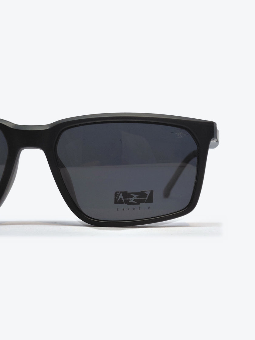 Armação Masculina AZAK ZZ4260 C2 Retangular Preto e Cinza com Clip-on - foto 8