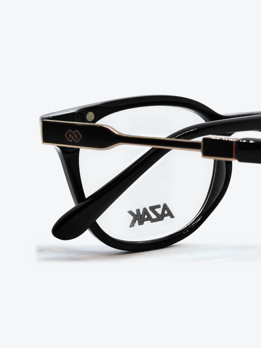 Armação AZAK AZ4032 Redonda Preto e Bronze com Clip-on - foto 8