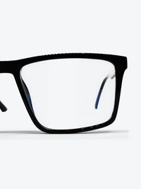 Armação Masculina PZ8266 2 Retangular Preto com Clip-on - foto 8