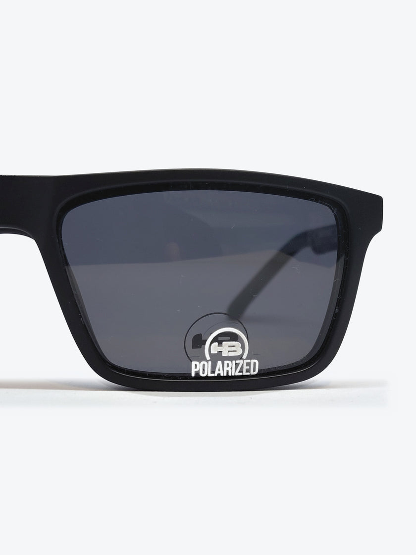 Armação Masculina HB M.0531 Retangular Preto com Clip-on - foto 8