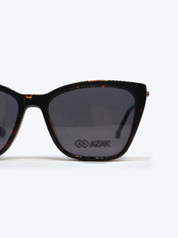 Armação Feminina AZAK PZ991-B C2 Gatinho Marrom e Tartaruga com Clip-on - foto 8