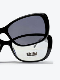 Armação Feminina AZAK PZ10026 Oval Preto com Clip-on - foto 9