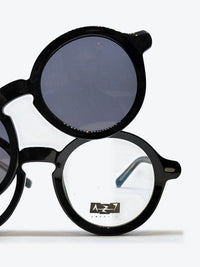 Armação AZAK PZ101781 Redonda Preto com Clip-on - foto 9