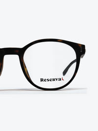 Armação Masculina Reserva RSV2621 Redonda Preto e Amarelo Tartaruga com Clip-on - foto 9