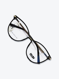Armação Feminina AZAK PZ10028 Oval Preto e Dourado com Clip-on - foto 9