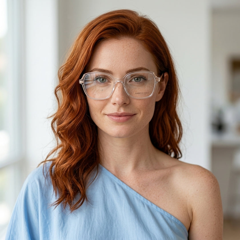 Armação Feminina Sabrina Sato SS773 Quadrada Cristal - modelo 2