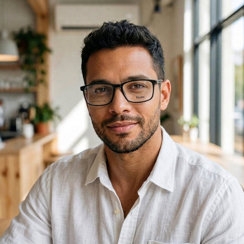 Armação VZ0015 Retangular Preto - modelo 1