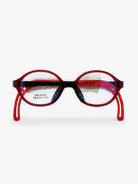 Armação Infantil DM18089 Oval Vermelho e Preto - foto 1