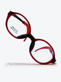Armação Infantil DM18089 Oval Vermelho e Preto - foto 2