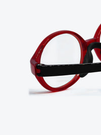 Armação Infantil DM18089 Oval Vermelho e Preto - foto 4