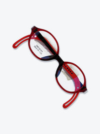 Armação Infantil DM18089 Oval Vermelho e Preto - foto 5