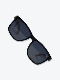 Óculos de Sol AZAK HA10243 Quadrado Preto e Madeira - foto 5