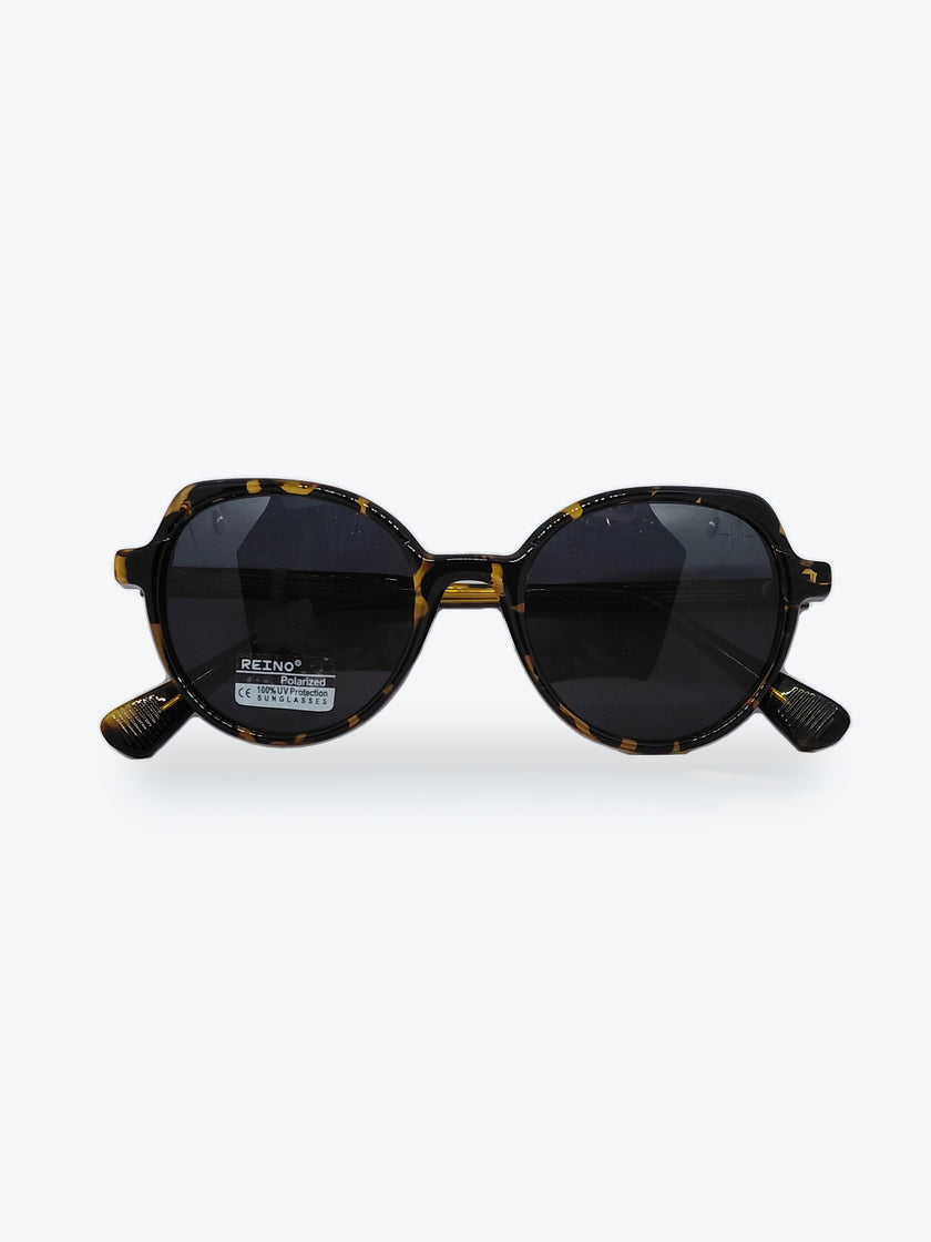 Óculos de Sol AZAK HA2317 Geométrico ou Sextavado Preto e Amarelo - foto 1